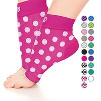Go2 Plantar Fasciitis Socks|Best Ankle Compression Brace 22-25 mmHg|Arch Support Joint Heel Pain Relief|Foot Sleeves for Women and Men Reduce Swelling|Relieve Achilles Tendonitis(PW Plka Small)