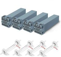 DLM Upgraded Cartridge Filter Kit Compatible for So Clean 2, Filters Replacement Kit, Includes 4 Cartridge Filters and 4 Check Valves