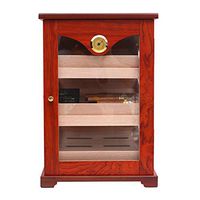 JCJ-Shop Humidors for Cigars, with Drawers with Spanish Cedar Wood Cladding and 3 Layers, Hygrometer and Humidifier, HD Glass Window, Holds 100 Cigars