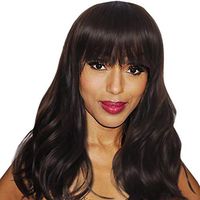 Meidexian888 Water Wave Curly Wigs,Black Short Wave Curly Hair Wig Synthetic Water Wave Curly Hair Wigs