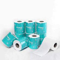 Kingess Paper Toilet Roll Paper Soft Absorbent Paper Towels,100% Natural 3-Ply Wood Pulp Toilet Paper Bath Tissues,Hollow Roll Paper, White Color (1 PCS)