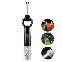 Pandola Grill Lighter USB Lighter Electric Lighter with Touch Sensor Switch,Safe and Convenient Arc Lighter with Bottle Opener and Emergency Lighting ,Best for Camping Cooking BBQs Fireworks