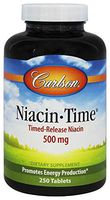 Carlson Labs - Niacin Time 500 mg. - 250 Tablets