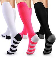 Compression Socks Women Men Nursing Support Socks for Runners, Nurses, Pregnancy, Travel, Flight
