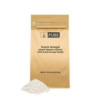 Acacia Senegal (1 lb) by Pure Organic Ingredients, Instantly Soluble Prebiotic for Digestive Health & Baking Confections, Vegan