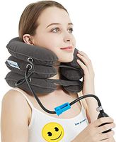 Dr. Comfy Adjustable Cervical Neck Traction Device for Neck Pain and Home Use, Manage Symptoms of Chronic Health Condition-Grey