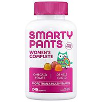 SmartyPants Women's Complete Multivitamin, Lemon, Blueberry, Orange, 120 Gummies (Pack of 2)