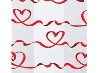 Special Occasion Cello Bags - Satin Hearts Red 3-1/2x2x7-1/2" Cello Bags 1.2 mil (3 Packs; 100 Bags Per Pack) - WRAPS-C1BSHR