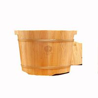 AI® Foot Bath Heightening Massage Foot Home Footbath Solid Wood Elderly Adult Children Foot Bath Barrel Can Relieve Fatigue