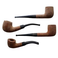 Small Briar Tobacco Pipes - Assorted 4 Pack