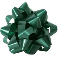 JAM Paper Gift Bows - Large - 7" Diameter - Hunter Green - Sold Individually