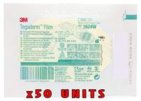 Pack of 50 3M Tegaderm 2 3/8 x 2 3/4" 1624W
