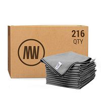 16" x 16" Buff™ Pro Multi Surface Microfiber Towels Bulk | Case: 216 Qty (Gray)