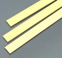 K&S Precision Metals 9730 Brass Strip, 0.064" Thickness x 1/2" Width x 36" Length, 3 pc, Made in USA