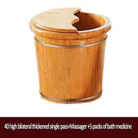 Foot Tub，Health Foot Bath, Home Foot Bath Barrel, Foot Spa Wooden Tub, Bilateral Pedicure Bucket (Size : B)