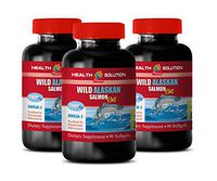 Brain Health Omega - Wild Alaskan Salmon Oil 2000 MG - Omega 3 - Omega 3 dha epa - 3 Bottles 270 Softgels