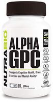 NutraBio Alpha GPC (300mg, 60 Vegetable Capsules)