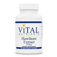 Vital Nutrients - Hawthorn Extract 450 mg - Cardiovascular System and Heart Health Support - 60 Vegetarian Capsules per Bottle