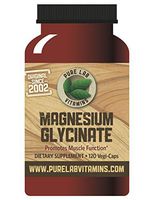 Pure Lab Vitamins Magnesium Glycinate 165mg - 120 Vegi Caps