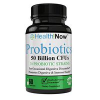 Probiotic 50 Billion CFU Guaranteed Potency, Delay Release Technology, Non-GMO Gut Digestive Support & Relief, Immune Support