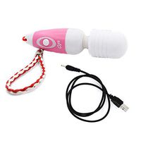 Qksky Mini Stick 10 Frequency Wireless Soft Waterproof Quiet USB Rechargable Pleasure Wand Víbràtòrs for Body Relieve Stress Vibartion Handheld