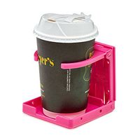 AdirMed Universal Drinking Cup Holder - for Any Kind of Strollers, Walkers, Bicycles, Wheelchairs, Rollator, Cane & Crutch (Pink)