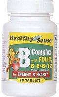 Mason Hs Cmplx W/Folic B6 Size 30ct Mason Healthy Sense Complex W/Folic B6 B12 30 Ct Ea