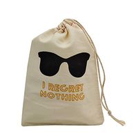 Sanrich 10pcs Wedding Favor Bags Drawstring Bachelorette Party Hangover Recovery Kits I Regret Nothing Bag 5x7 inch Eyeglass Pouch Bags (5x7'')