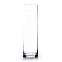WGV Cylinder Vase, 3" W x 12" H, Clear Glass Candle Holder Bud Floral Container Planter Terrarium for Wedding Party Flowers Centerpieces and Home Office Decor, 18 Pieces