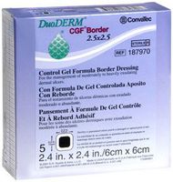 DuoDERM CGF Control Gel Formula Dressing, Duo-D Adh Drs Hydcol 2.5 in Sq, (1 BOX, 5 EACH)