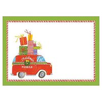 Caspari Christmas Rush Self-Adhesive Gift Tags, 60 Labels