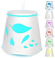 Essential Oil Diffuser 7 Color Changing Led Lights - Portable Ultrasonic Cool Mist Aromatherapy Oils Humidifier - Auto Shutoff Best Aroma Diffusers For Home Office Kids and Spa up to 800 sq ft room