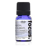 FOCUS Essential Oil Blend with 100% pure Lavandin, Peppermint, Wintergreen, Frankincense, Marjoram, Spanish Rosemary Oil. For relaxation, focus, concentration, Chakra meditation, by Elixir By Bita