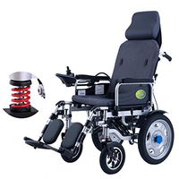 Electric Wheelchair,Manual Electric Easy Switching,Adjustable Backrest,2019 New Upgrade Deluxe Fold Foldable Power Compact Mobility Aid Wheel Chairs,20Ahlithiumbattery