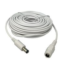 Vanxse CCTV Dc 12v Power Extension Cable 10m(30ft) 2.1x5.5mm for CCTV Security Cameras IP Camera Dvr Standalone in White Color-WPC10M