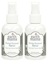 Herbal Perineal Spray by Earth Mama | Safe for Pregnancy and Postpartum, Natural Cooling Spray For After Birth, Benzocaine and Butane-Free 4-Fluid Ounce (2-Pack)