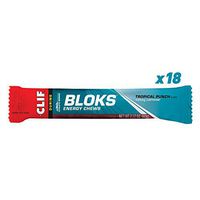 Clif BLOKS - Energy Chews - Tropical Punch Flavor - (2.1 Ounce Packet, 18 Count)