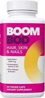 Boombod Hair, Skin & Nails Complex with Extra Strength Biotin 7,500mcg, Collagen & Keratin and Other Essential nutrients Like Vitamin B’s and C’s for Healthy Hair, Skin and Nails.