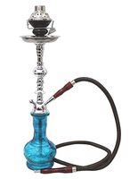 sky Blue Hookah 1 hose shisha 22" bar narguile nargile glass water Vase pipe