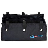 PracMedic Bags® Under Seat Rollator Bag or Tote for Four Wheel Rollator or Walker -12.5" Long x 8.5" Wide x 5.5" High - Sold Empty (Black)
