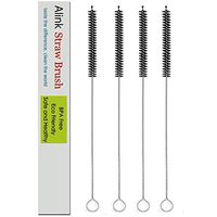 ALINK Extra Long Straw Cleaning Brush, 4-Pack Wide Nylon Pipe Tube Cleaner, 12 inch X 2/5-inch - Black