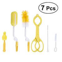 BESTONZON 7pcs Sponge Cleaning Brush Bottle Washing Brush for Straw Nipple Baby Bottle Water Bottles Mugs Wine Bottle