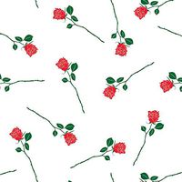 Long Stem Red Roses Gift Wrapping Tissue Paper for Art DIY Crafts in Bulk # 341-10 Sheets - 20" X 30"