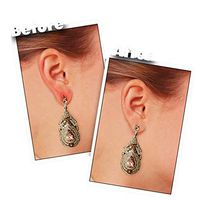 EDTara Invisible Ear Lifting Ear Lobe Support Tape for Stretched or Torn Ear Lobes Relieve Strain From Heavy Earrings 60Pcs