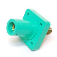 Marinco CL40FRSB-EX CL Cam Type, Panel Mount, 400 Amp, 600 Volt, 1-1/8" threaded stud, Female - Black (E)