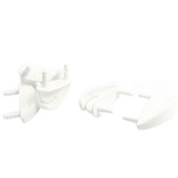 5Pcs RC Airplane Spare Parts White Plastic Wing Skids 28 x 10 x 12mm