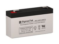 6V 1.2 Amp 61 Replacement AGM Battery by SigmasTek