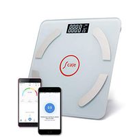 Liansan Digital Weight and Body Fat Scale Body Composition Analyzer with Cell Phone APP Wireless Digital Smart BMI Bluetooth Scales (White)