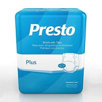 PRTABB01040PK - Presto Absorbent Products Inc. Presto Breathable Brief, Value Plus Absorbency, Large, 45-58