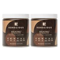 Konscious Keto Activate: Exogenous Ketones BHB Salts. Designed for The Ketogenic Diet to Support Weight Management, Energy, Focus & Ketosis (Dark Chocolate Truffle Flavor) (2-Pack)